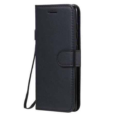 Samsung Galaxy A41 Lederoptik Tasche mit Riemen
