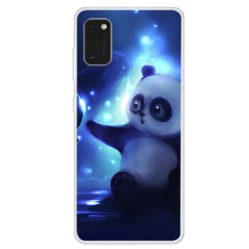 Samsung Galaxy A41 Panda im Weltraum Cover