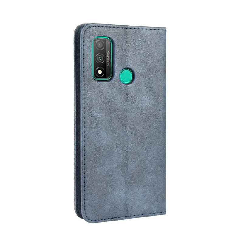 Flip Cover Huawei P Smart 2020 Vintage-Leder-Effekt Stilisiert