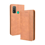 Flip Cover Huawei P Smart 2020 Vintage-Leder-Effekt Stilisiert