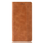 Flip Cover Huawei P Smart 2020 Vintage-Leder-Effekt Stilisiert