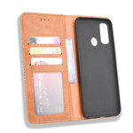 Flip Cover Huawei P Smart 2020 Vintage-Leder-Effekt Stilisiert