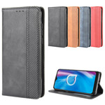 Flip Cover Alcatel 1S / 3L Vintage Styled Leather Effect