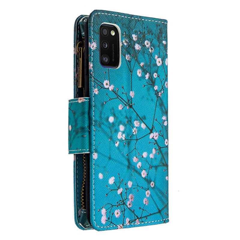Samsung Galaxy A41 Tasche mit Reißverschluss Baum