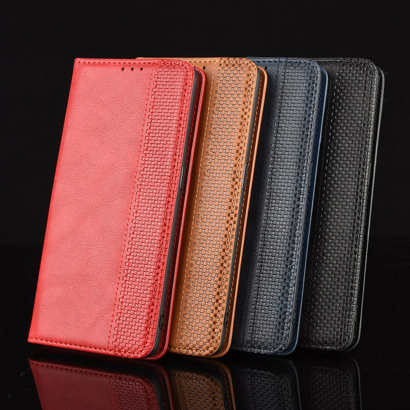 Flip Cover Xiaomi Mi 10 Lite Vintage-Leder-Effekt Stilisiert