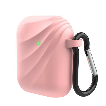 AirPods Silikonhülle Wirbel mit Karabinerhaken
