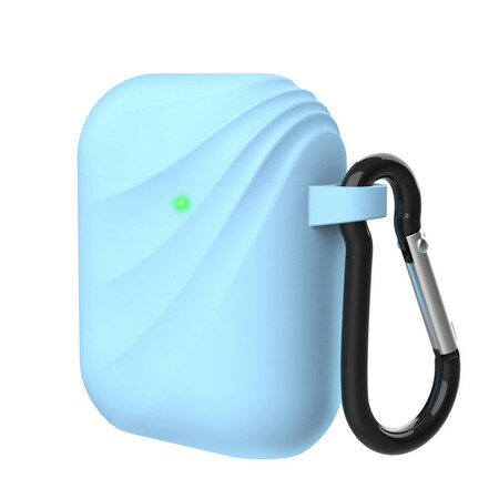 AirPods Silikonhülle Wirbel mit Karabinerhaken