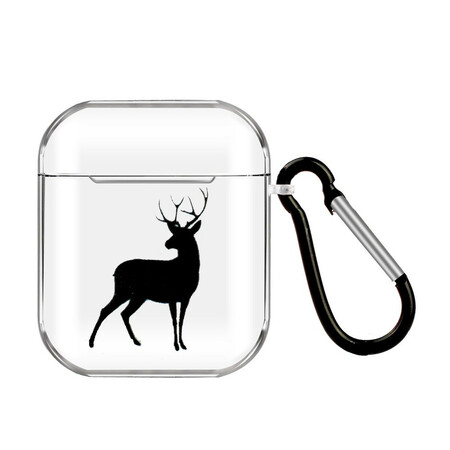 AirPods Silikonhülle Tierserie mit Karabinerhaken