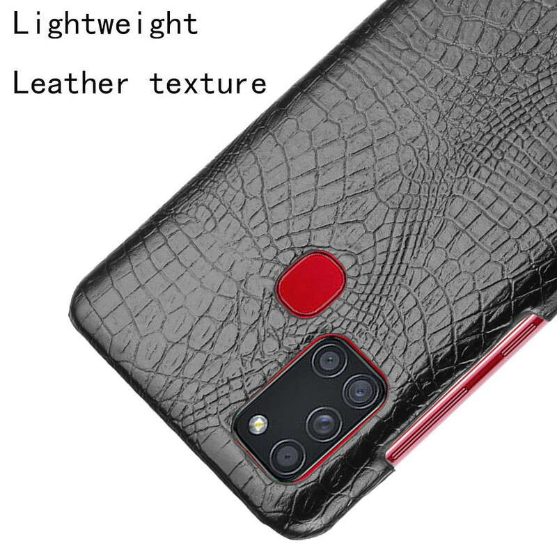 Samsung Galaxy A21s Cover mit Krokodilhaut-Effekt