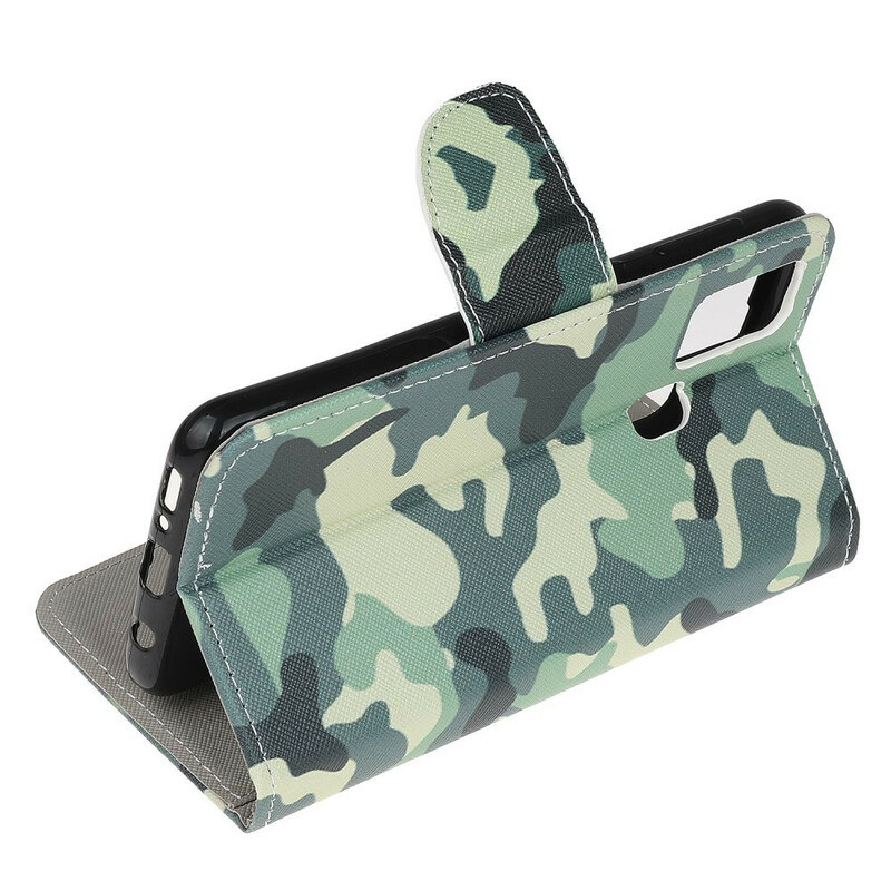 Samsung Galaxy A21s Camouflage Military Tasche