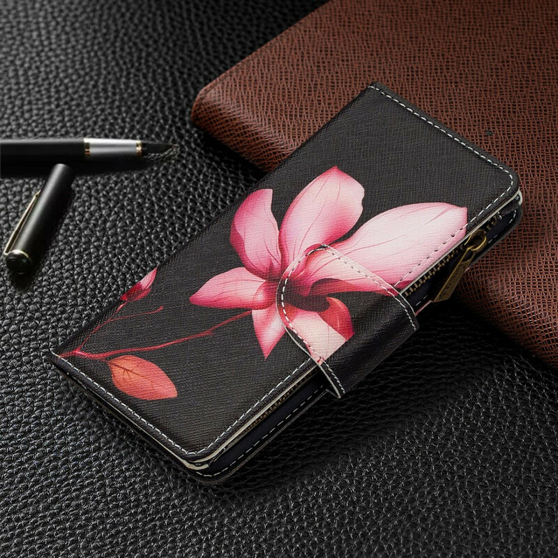 Samsung Galaxy S20 Ultra Tasche mit Reißverschluss Blume