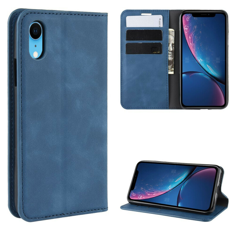 Flip Cover iPhone XR Weiche Lederoptik Flip Cover iPhone XR Weiche Lederoptik