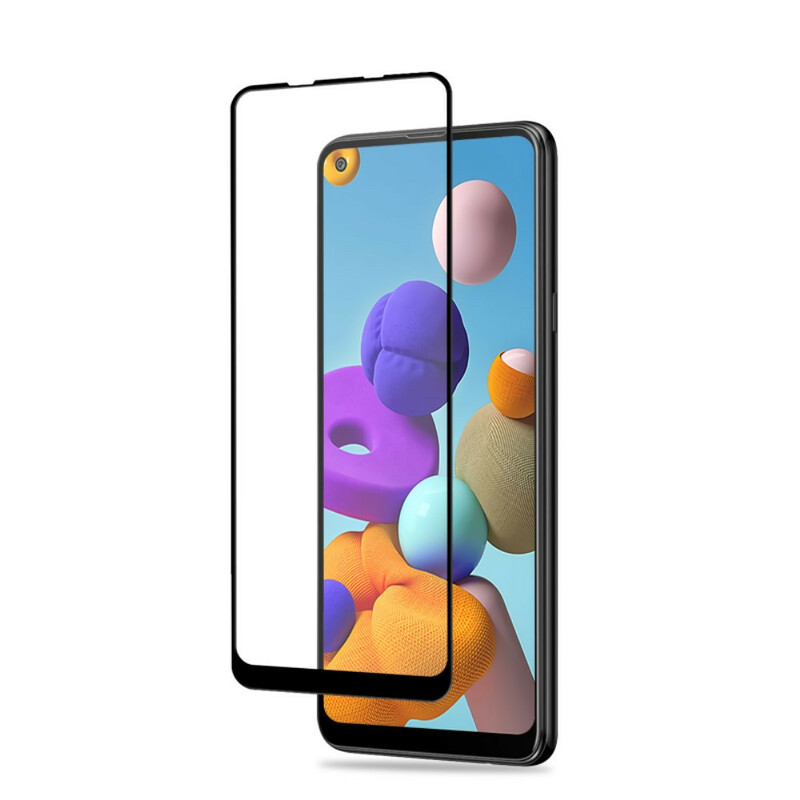 Schutz aus gehärtetem Glas für den Bildschirm des Samsung Galaxy A21s AMORUS