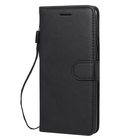 Huawei P Smart 2020 Leder-Effekt Tasche mit Riemen