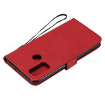 Huawei P Smart 2020 Leder-Effekt Tasche mit Riemen