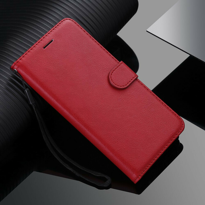 Huawei P Smart 2020 Leder-Effekt Tasche mit Riemen
