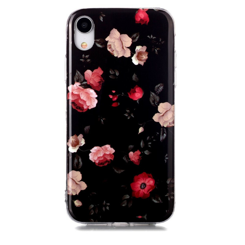 iPhone XR Cover Serie Floralies Fluoreszierend