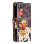 iPhone XR Tasche mit Reißverschluss Elefant