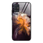 Hülle Samsung Galaxy A51 Panzerglas Marble Colors