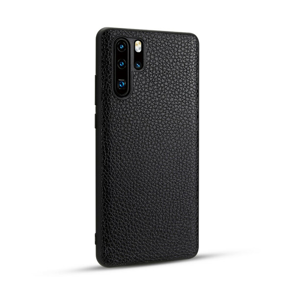 Huawei P30 Pro Cover Echtes Leder Litchi