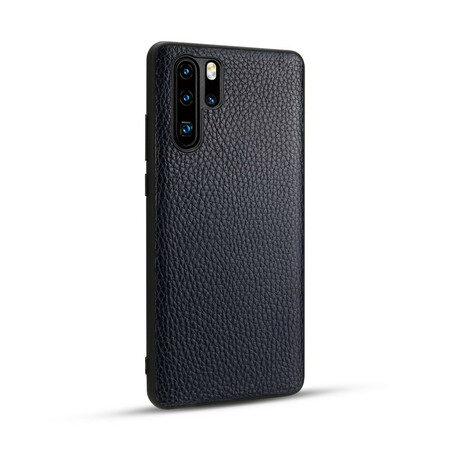 Huawei P30 Pro Cover Echtes Leder Litchi
