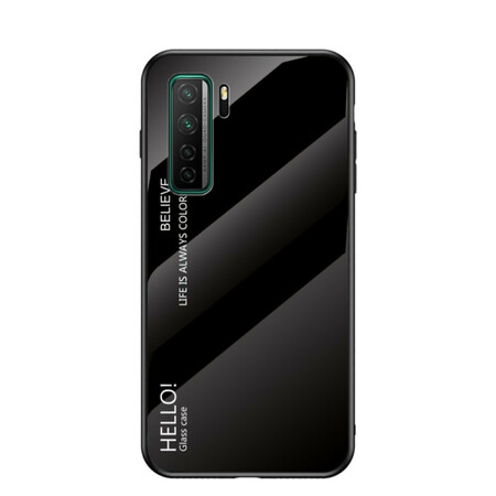 Huawei P40 Lite 5G Panzerglas Cover Hello