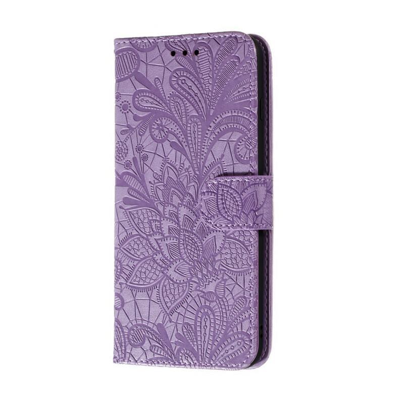 Samsung Galaxy A21s Tribal Flowers RiemenTasche