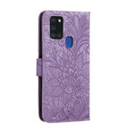 Samsung Galaxy A21s Tribal Flowers RiemenTasche