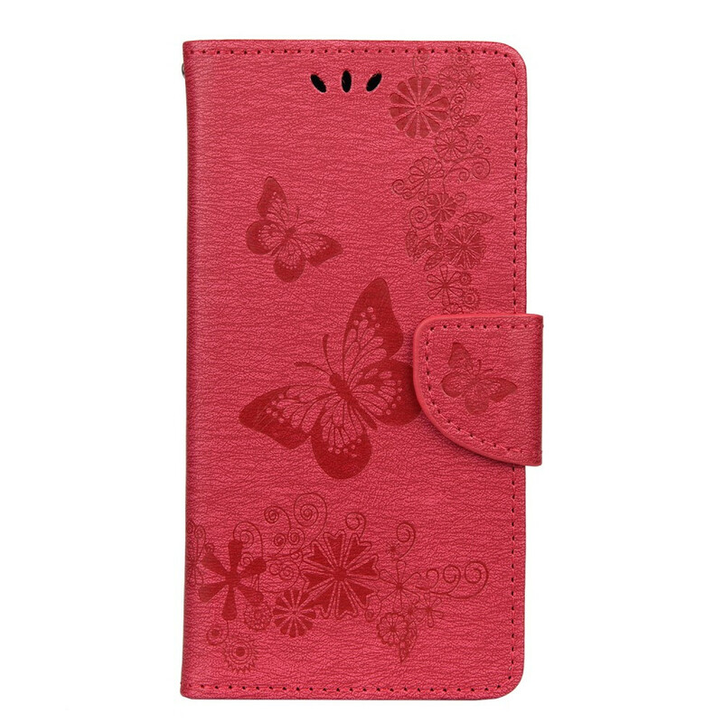 Huawei P smart 2020 Splendid Schmetterlinge mit Riemen Hülle Huawei P smart 2020 Splendid Schmetterlinge mit Riemen Hülle