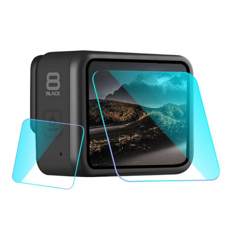 Bildschirmschutzfolie aus gehärtetem Glas für GoPro Hero 8
