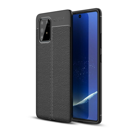 Samsung Galaxy S10 Lite Cover Lederoptik Litschi Double Line