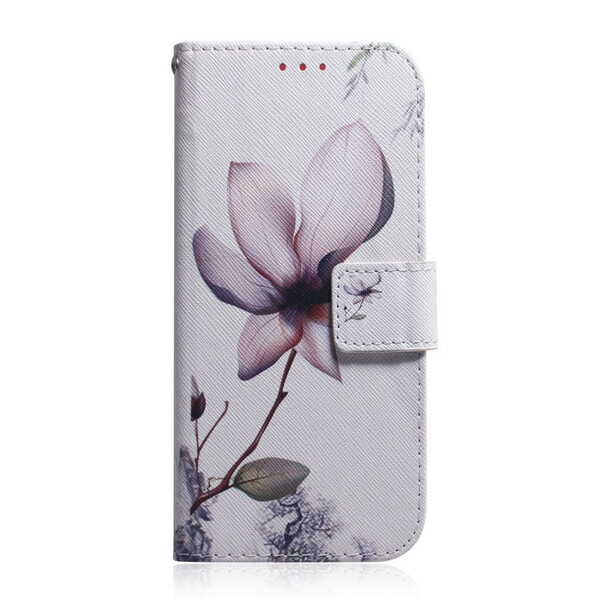 Xiaomi Redmi 9 Blume Altrosa Tasche