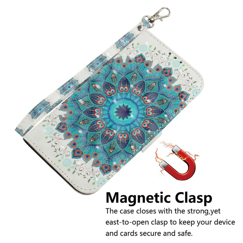 Xiaomi Redmi 9 Magistral Mandala Tasche mit Riemen