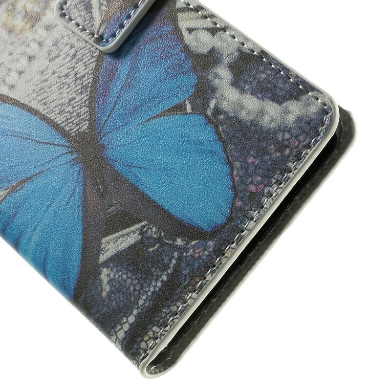 Samsung Galaxy A5 Schmetterling Hülle Blau