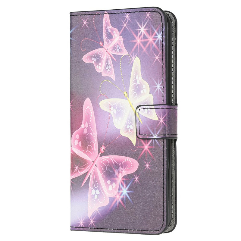 Samsung Galaxy S10 Lite Hülle Neon Schmetterlinge