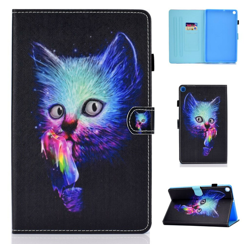Samsung Galaxy Tab S6 Lite Psycho Cat Hülle