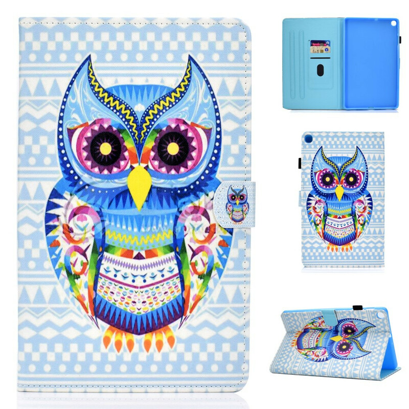 Samsung Galaxy Tab S6 Lite Hülle Tribal Eule