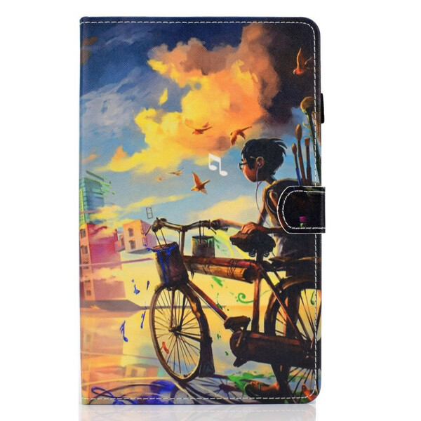 Hülle Samsung Galaxy Tab S6 Lite Fahrrad Art