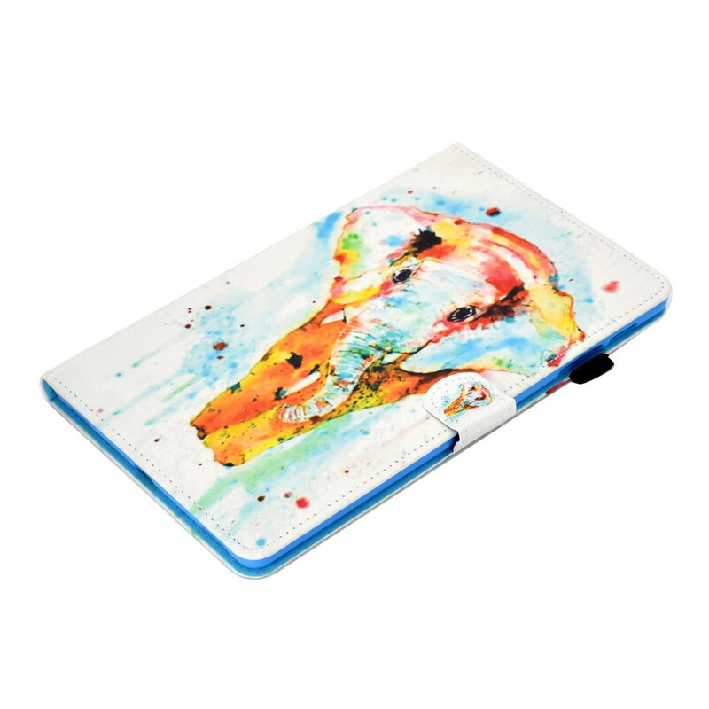 Samsung Galaxy Tab S6 Lite Hülle Elefant Aquarell