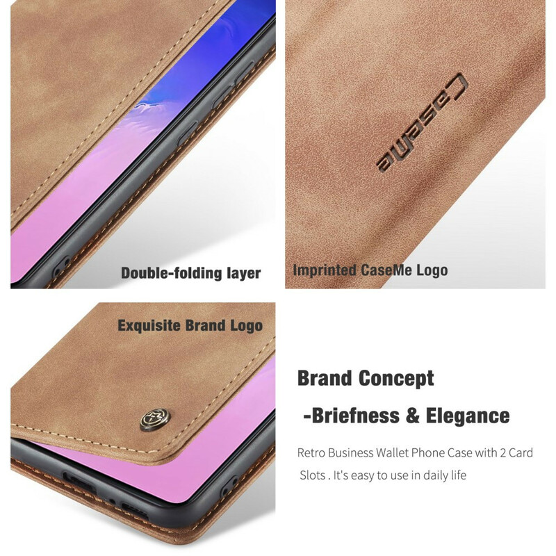 Flip Cover Samsung Galaxy S10 Lite CASEME Kunstleder