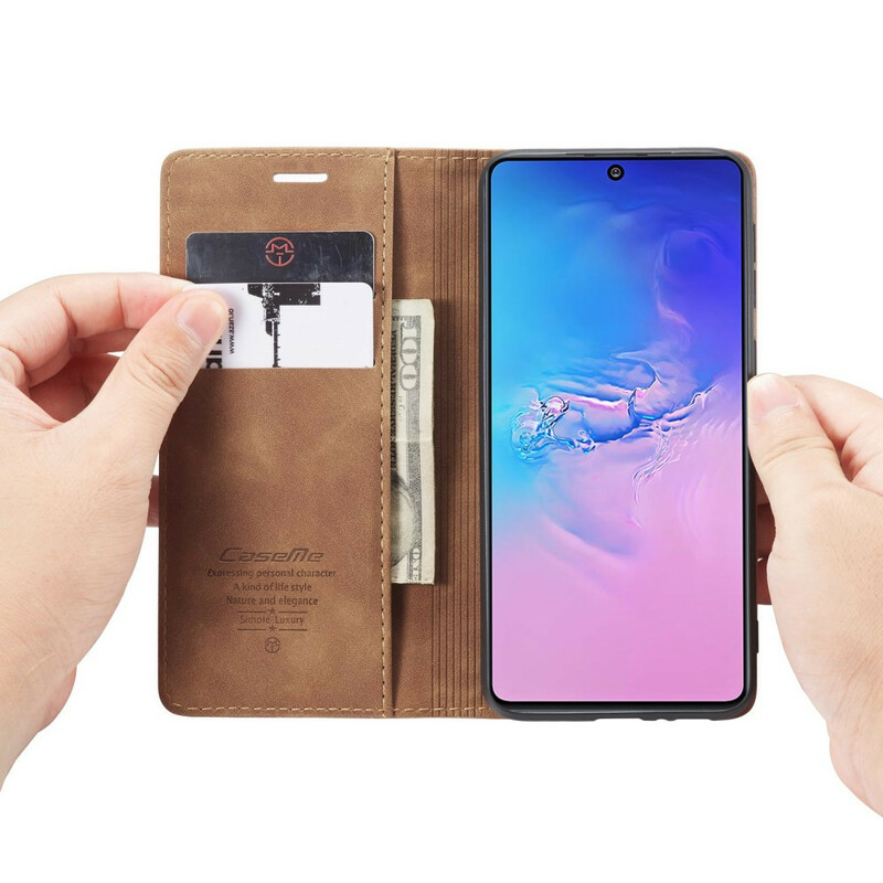 Flip Cover Samsung Galaxy S10 Lite CASEME Kunstleder