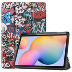 Smart Case Samsung Galaxy Tab S6 Lite Bleistifthalter Graffiti