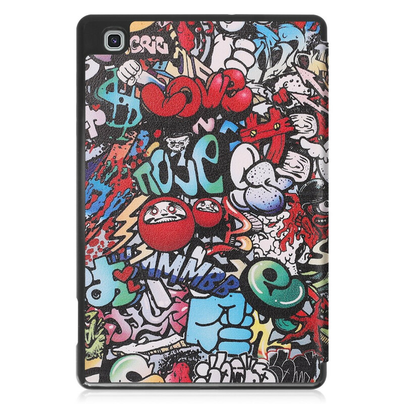 Smart Case Samsung Galaxy Tab S6 Lite Bleistifthalter Graffiti