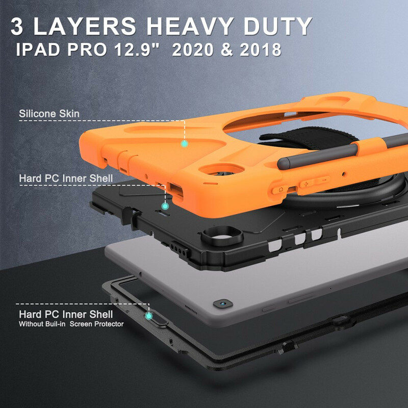 Samsung Galaxy Tab S6 Lite Utra Strapazierfähige Hülle mit Riemen