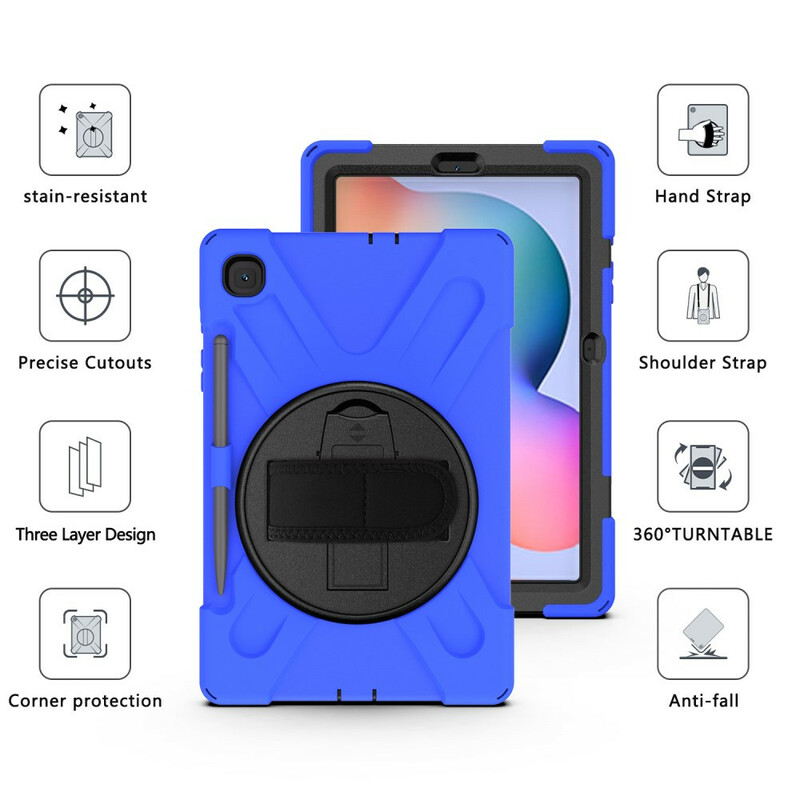 Samsung Galaxy Tab S6 Lite Utra Strapazierfähige Hülle mit Riemen Samsung Galaxy Tab S6 Lite Utra Strapazierfähige Hülle mit Riemen