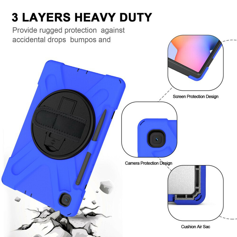 Samsung Galaxy Tab S6 Lite Utra Strapazierfähige Hülle mit Riemen Samsung Galaxy Tab S6 Lite Utra Strapazierfähige Hülle mit Riemen