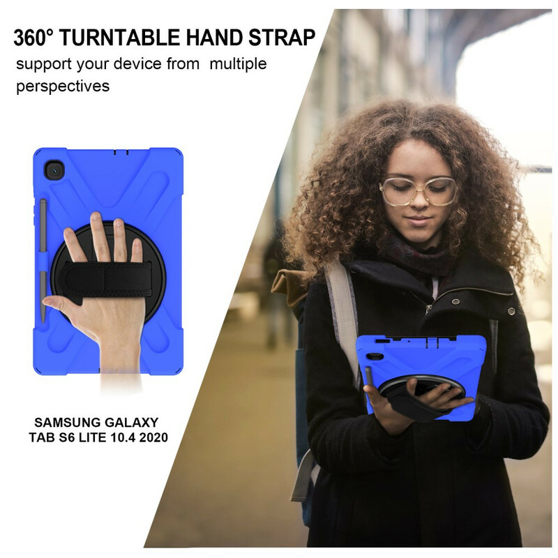 Samsung Galaxy Tab S6 Lite Utra Strapazierfähige Hülle mit Riemen Samsung Galaxy Tab S6 Lite Utra Strapazierfähige Hülle mit Riemen
