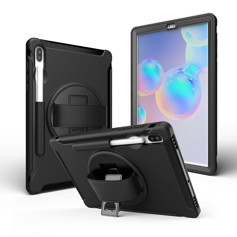 Samsung Galaxy Tab S6 Cover Dreifacher Schutz mit Gurt und Halterung