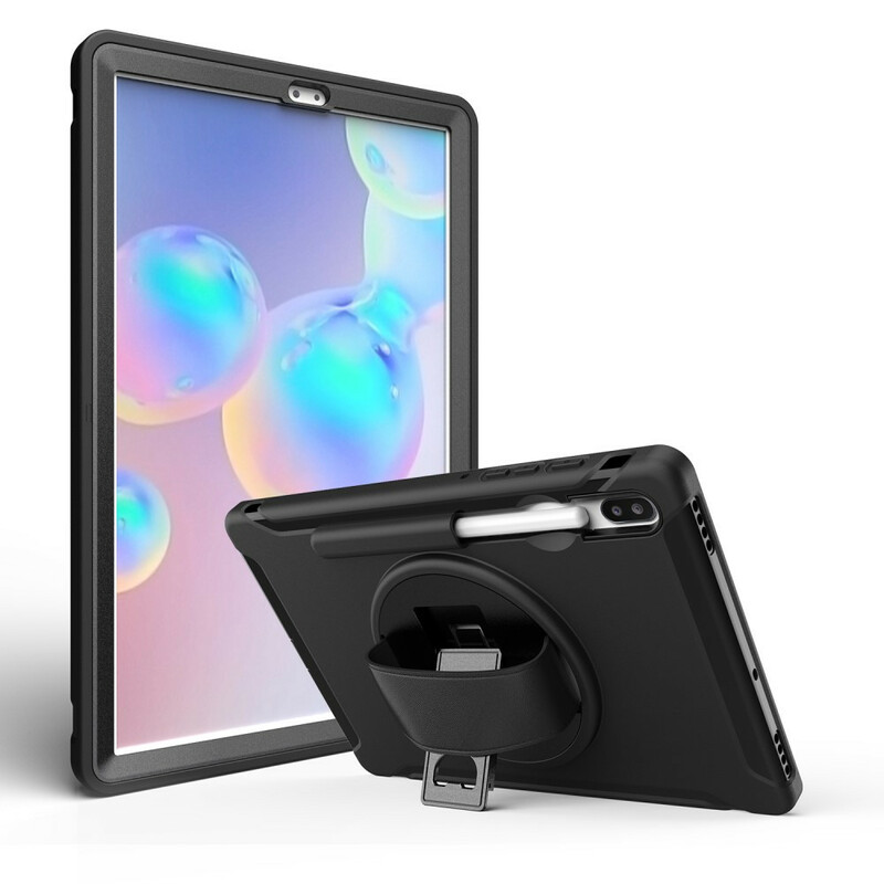 Samsung Galaxy Tab S6 Cover Dreifacher Schutz mit Gurtband und Halterung