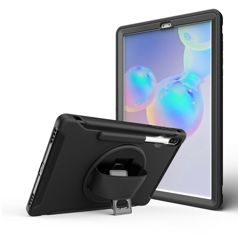 Samsung Galaxy Tab S6 Cover Dreifacher Schutz mit Gurtband und Halterung